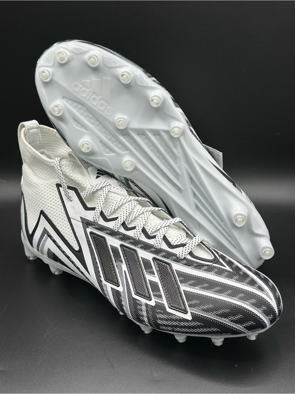 Adidas SM Freak 23 RFS Football Cleats Men Size 15 Mid Top #IE2719 White / Black